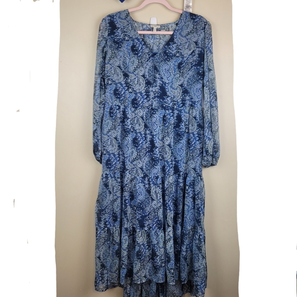 NWT Joie Limited Edition Chiffon Tiered Maxi Dress size M - Picture 3 of 10